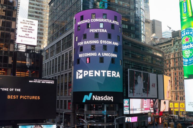 Pentera $150m raise light up Time Square